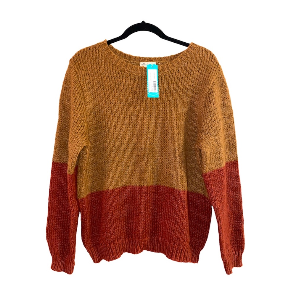 Cotton emporium New! Parker color block sweater XL